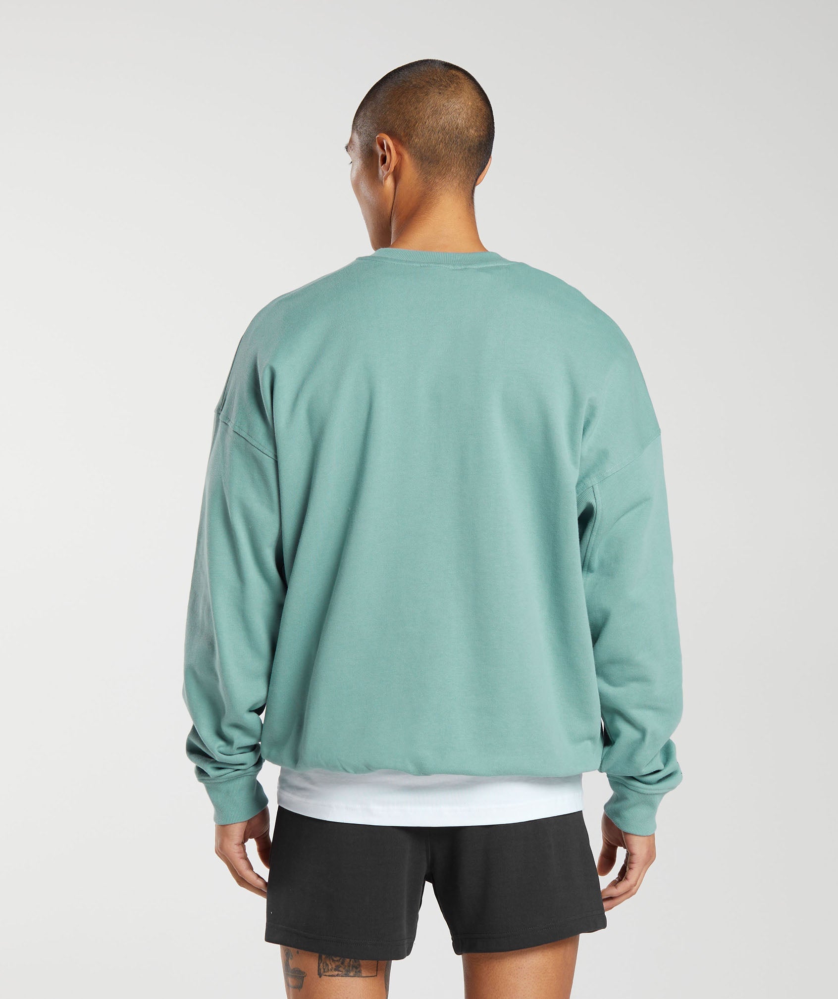 GYMSHARK Gymshark Post-Workout Relaxation Tee in Soft Duck Egg Blue 