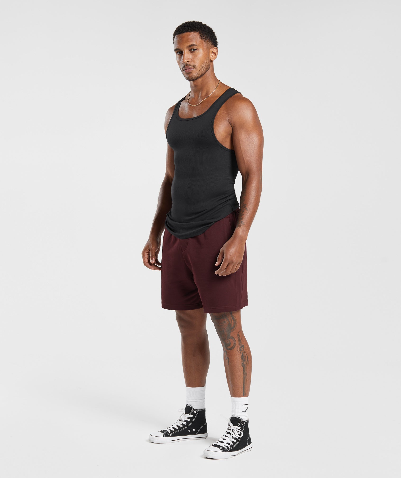 GYMSHARK GYMSHARK Recovery Lounge Shorts - Ultra-Comfort Relaxed Fit in Deep Wine Hue 