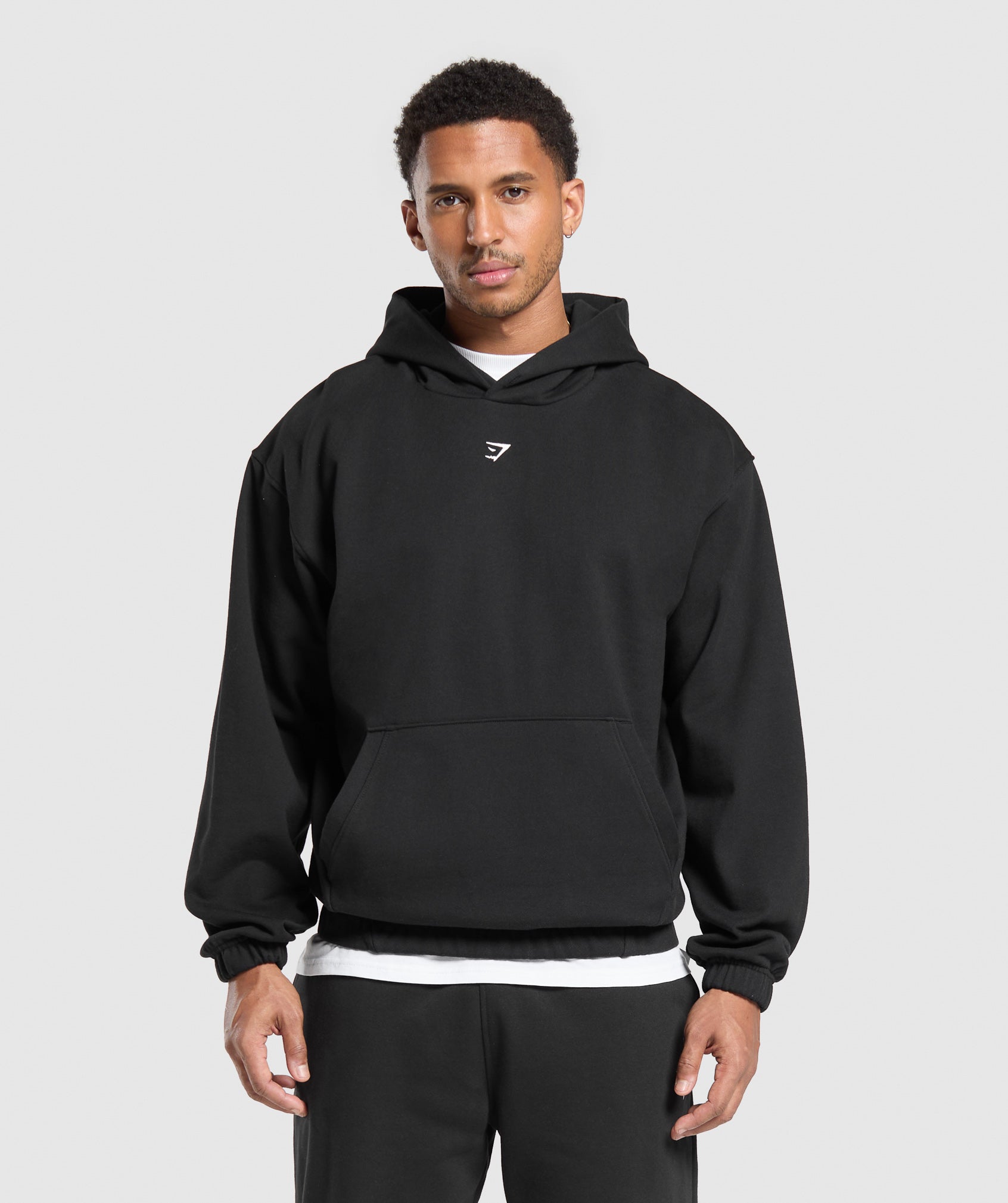 GYMSHARK Gymshark Recovery Lounge Hoodie - Ultra-Soft Relaxed Fit in Classic Black