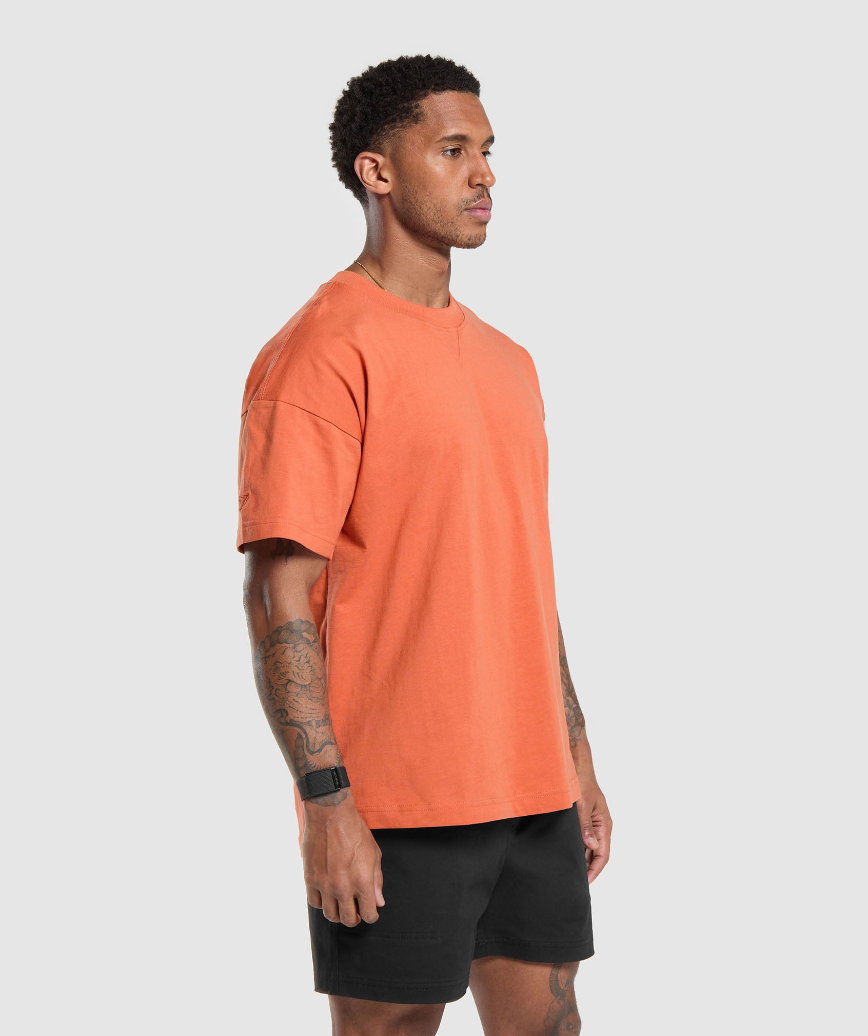 GYMSHARK Gymshark Recovery Wear Tee - Ultra-Soft Relaxed Fit, Sunset Clay 