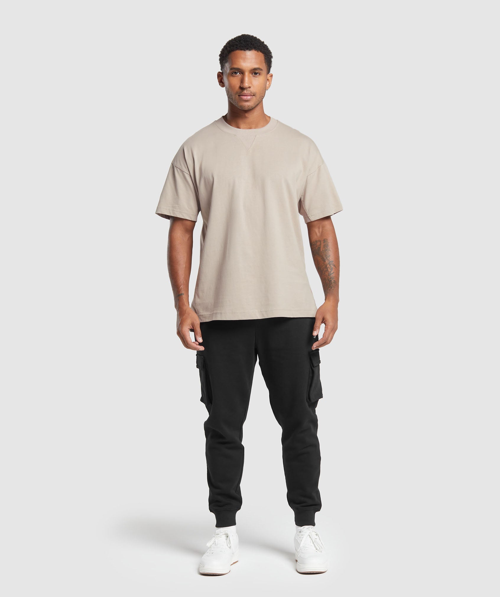 GYMSHARK Gymshark Recovery Relaxed Tee - Soft Stone Pink 