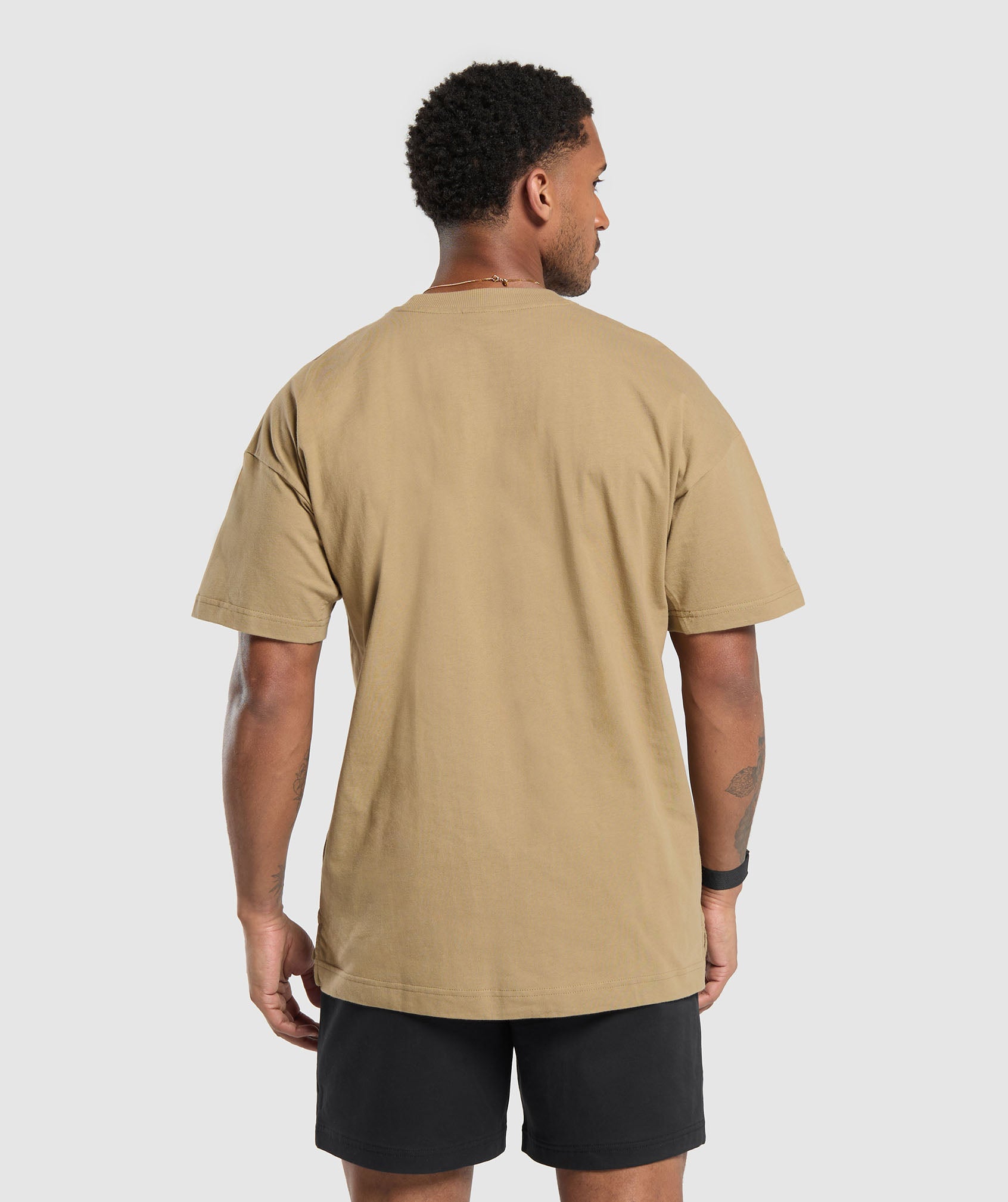 GYMSHARK Gymshark Relaxed Recovery Tee - Soft Rest Day Essential in Troop Green Hue