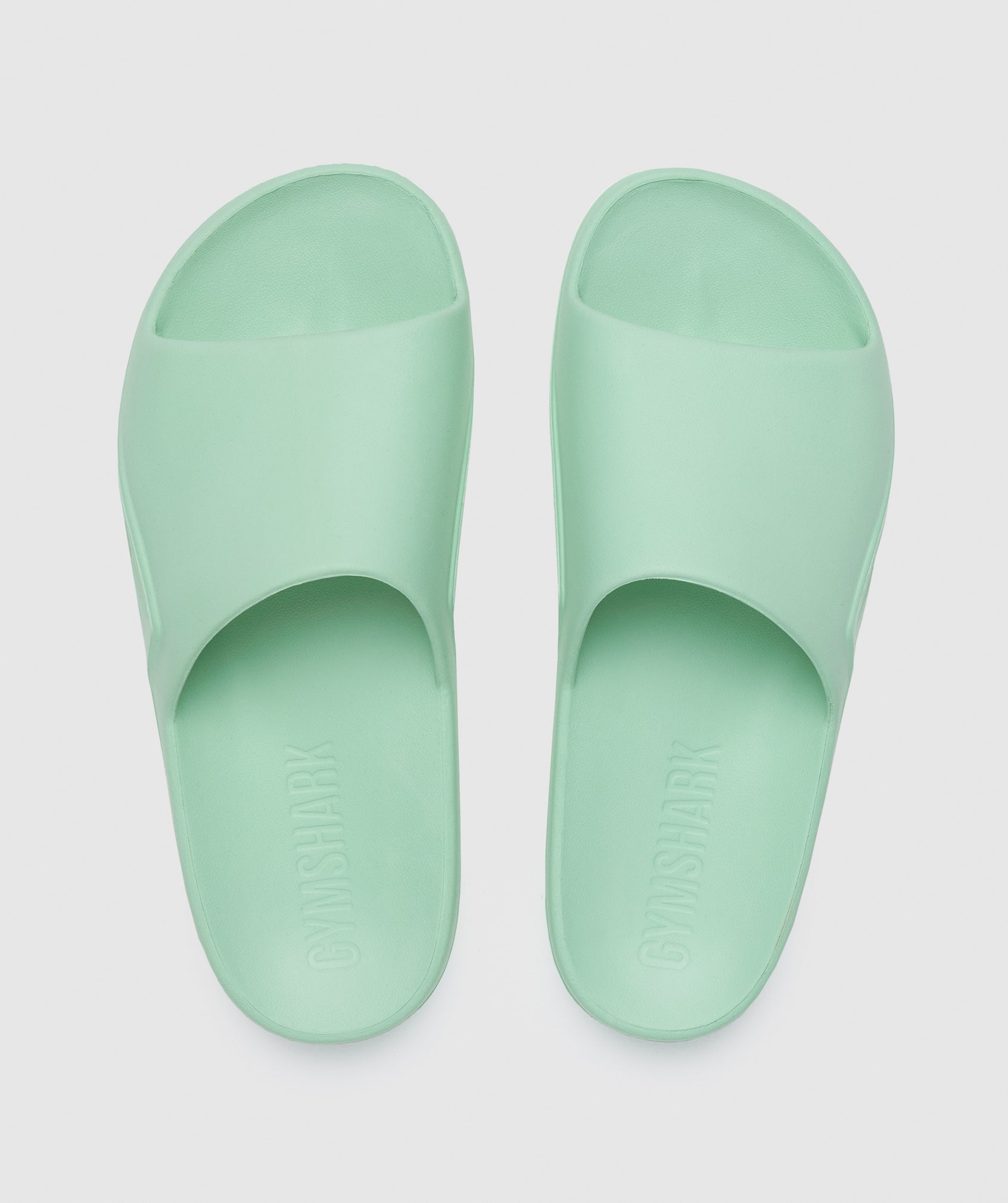 GYMSHARK Cozy Recovery Slides - Soft Mint Comfort 