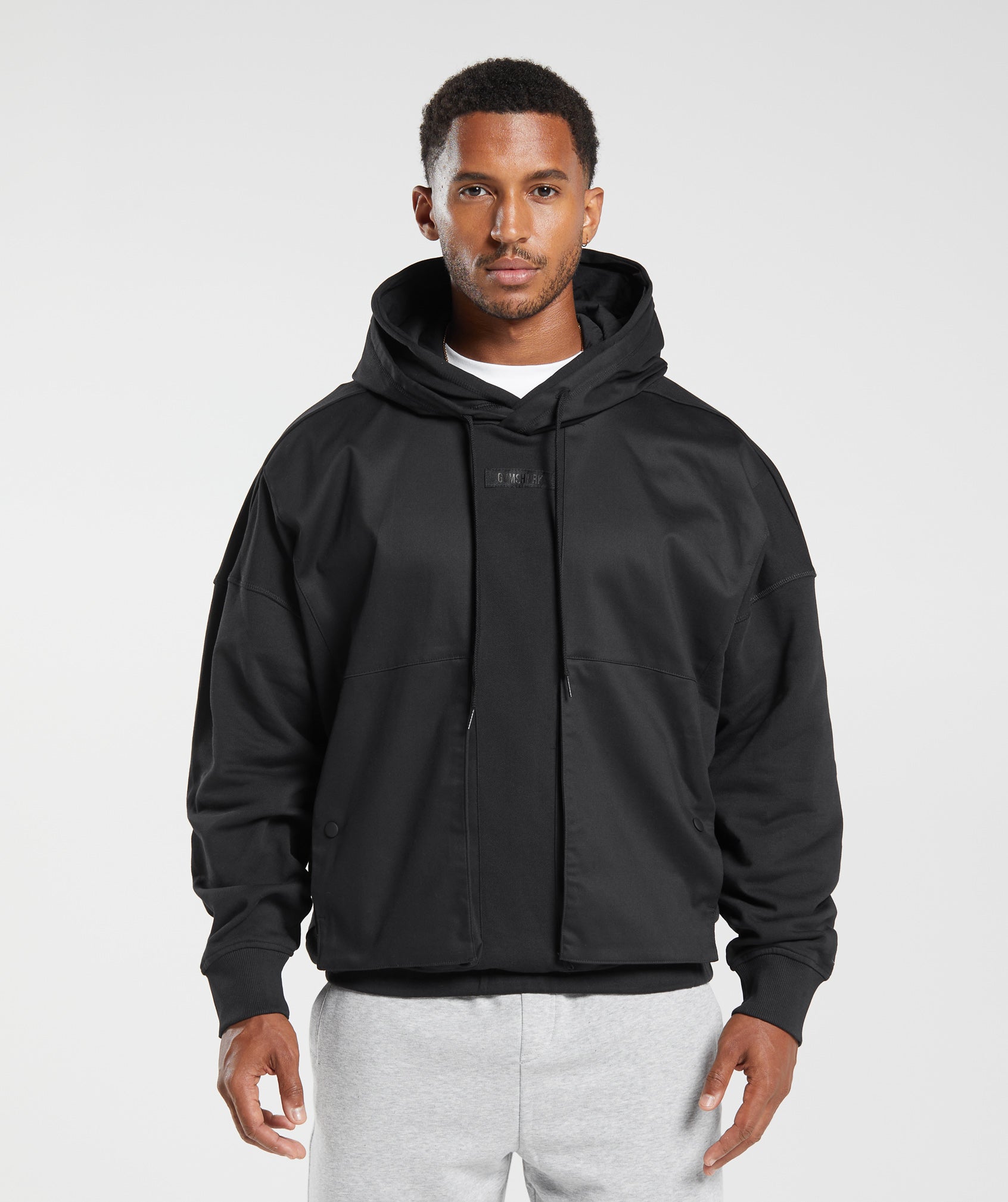 GYMSHARK Gymshark Recovery Streetwear Hooded Sweatshirt - Onyx Black