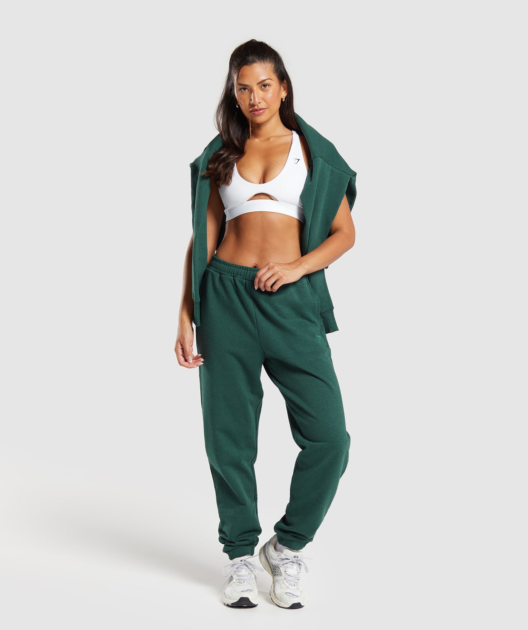 GYMSHARK Gymshark Relaxed Recovery Joggers - Ultra-Soft Lounge Pants in Heather Teal 