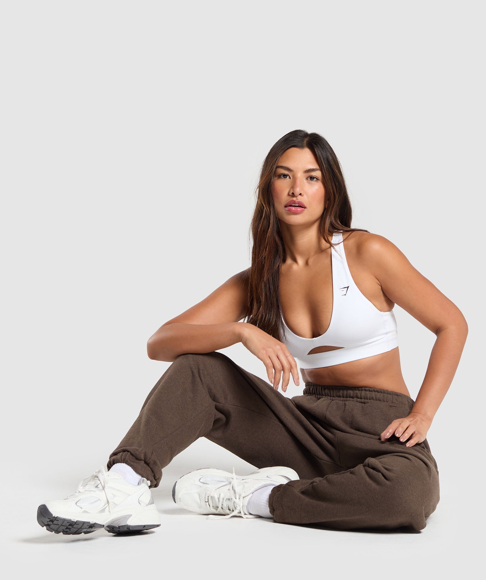 GYMSHARK Gymshark RestDay Recovery Joggers - Soft Heather Brown Sweatpants for Lounging & Relaxation 