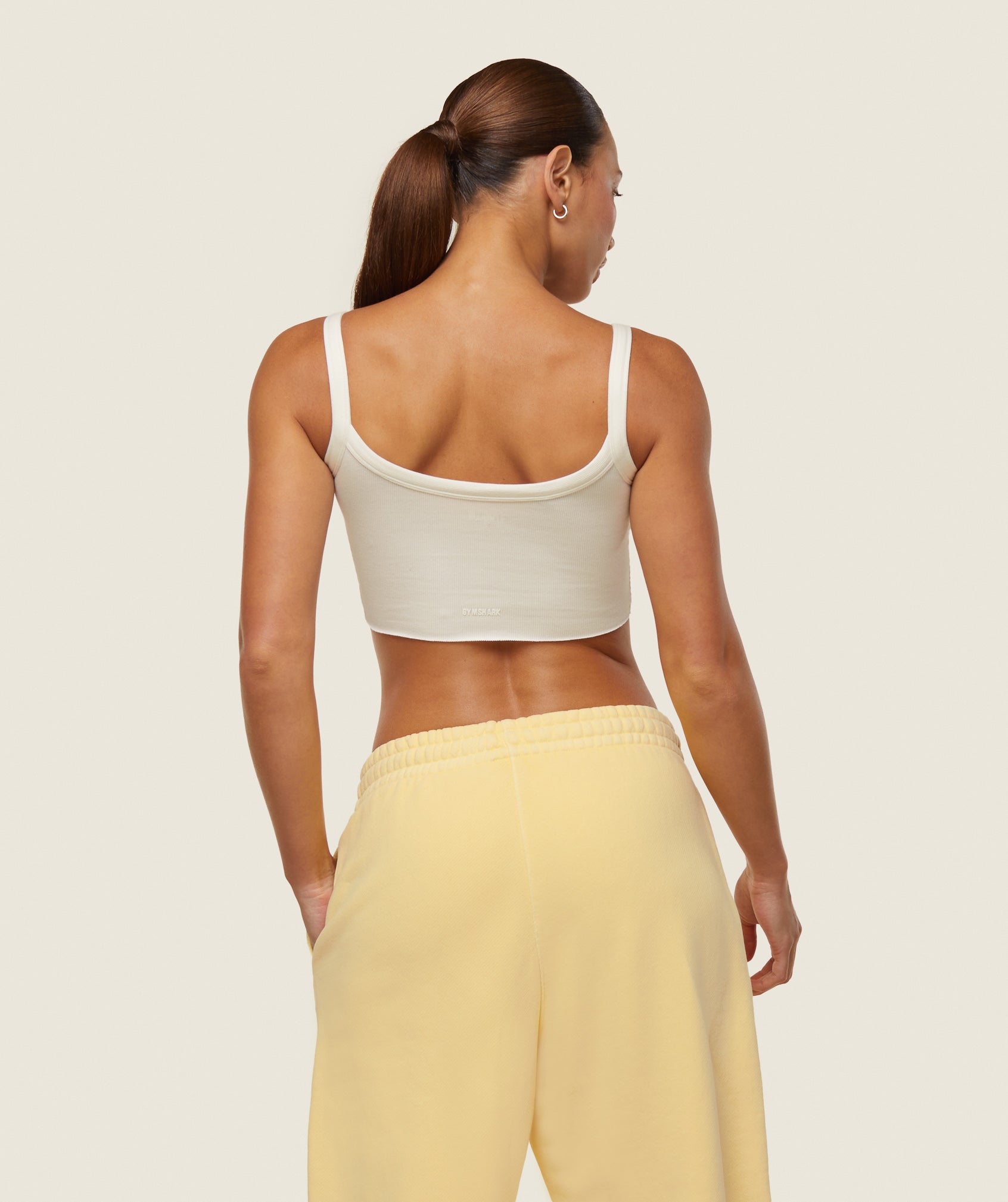GYMSHARK GYMSHARK Ultra-Soft Ribbed Workout Tank | Everyday-Wear Comfort Fit | Cloud White