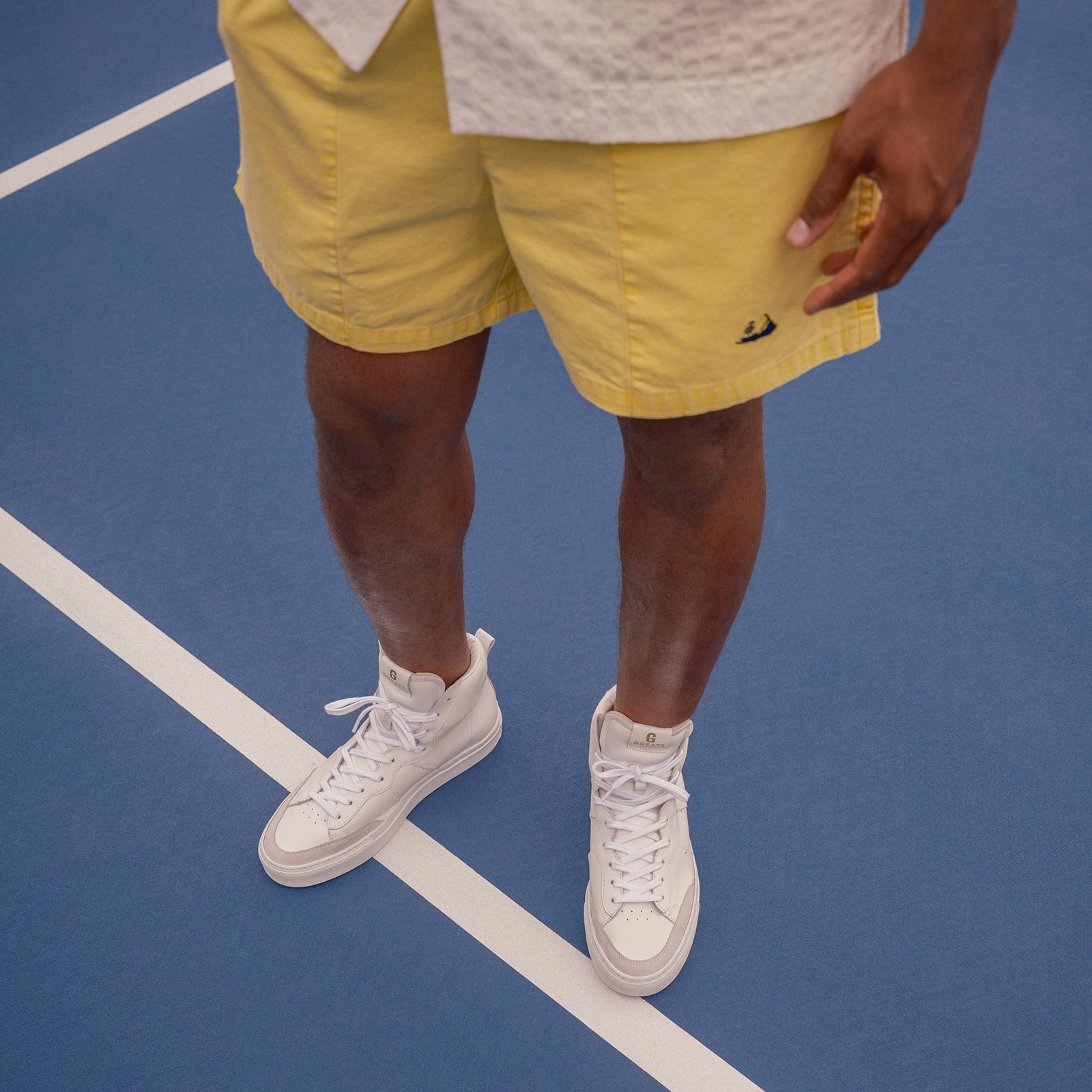 GREATS Royale 2.0 Elevated High-Top Sneaker - Crisp White Finish 