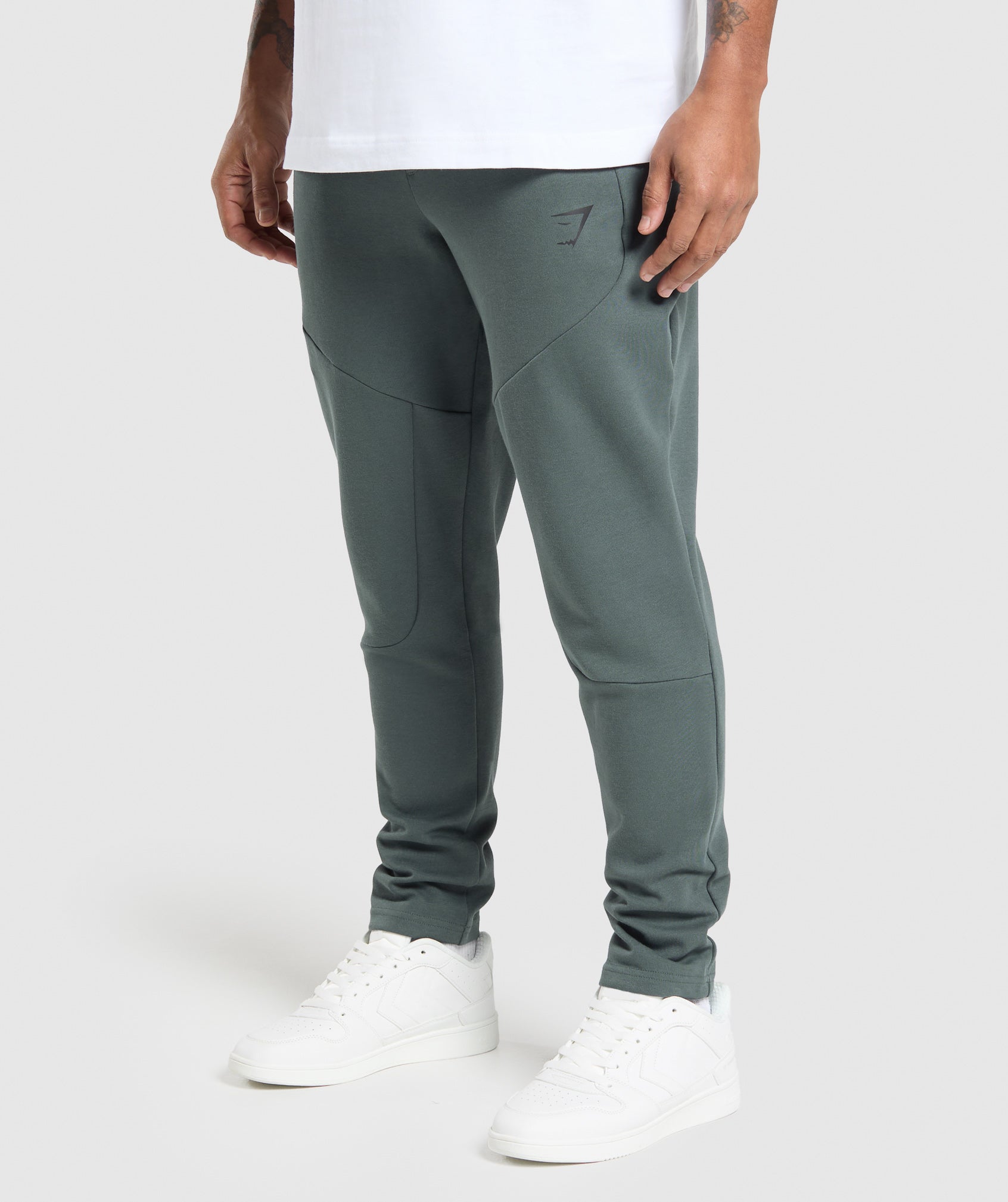 GYMSHARK GYMSHARK Premium Comfort Training Joggers - Slate Teal Colorway, Flexible Movement Tech