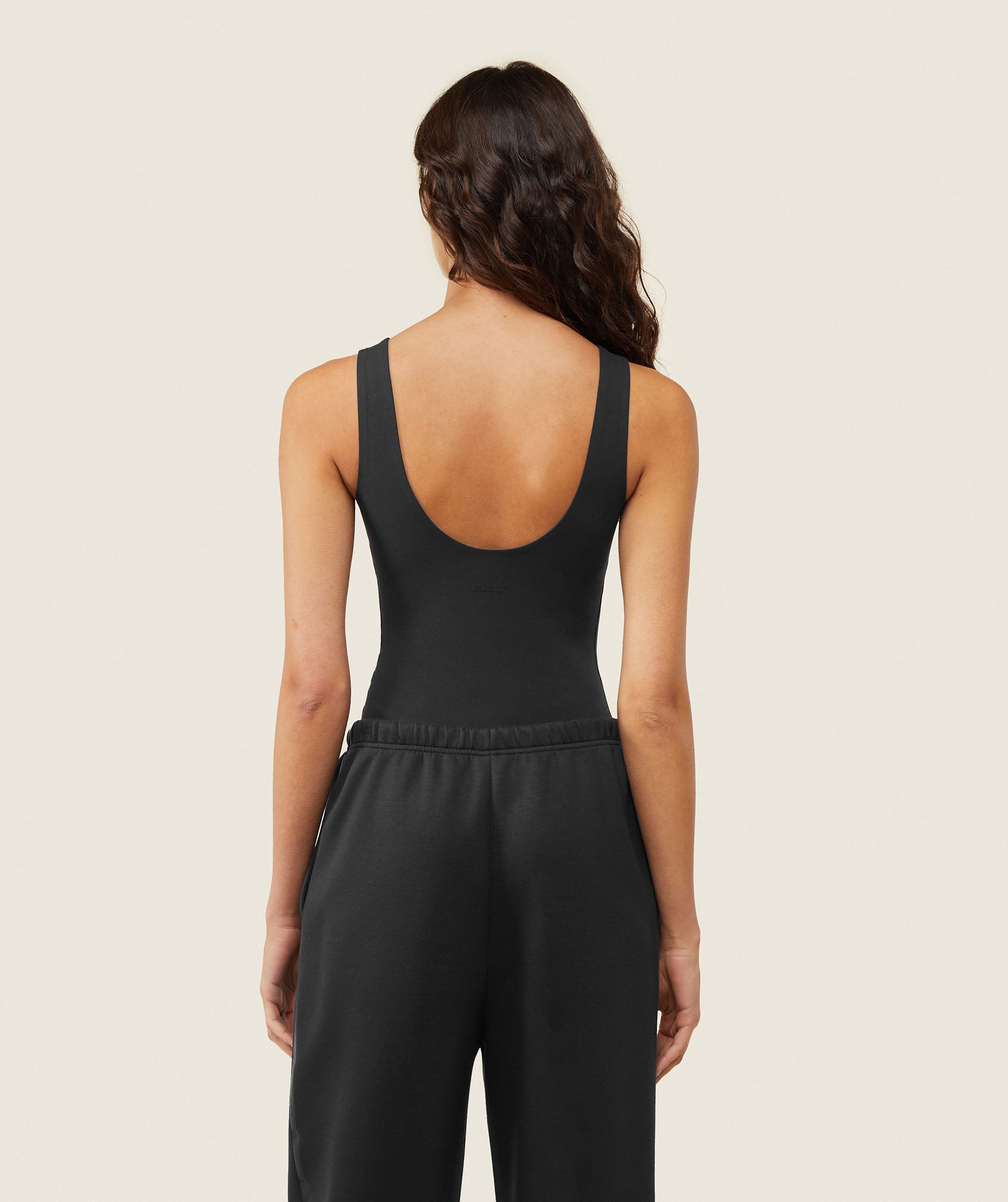 GYMSHARK Gymshark Everyday-Wear 2-in-1 Reversible Zip-Up Leotard - Black/Heavy Blue Colorblock for Women's Fitness & Training 