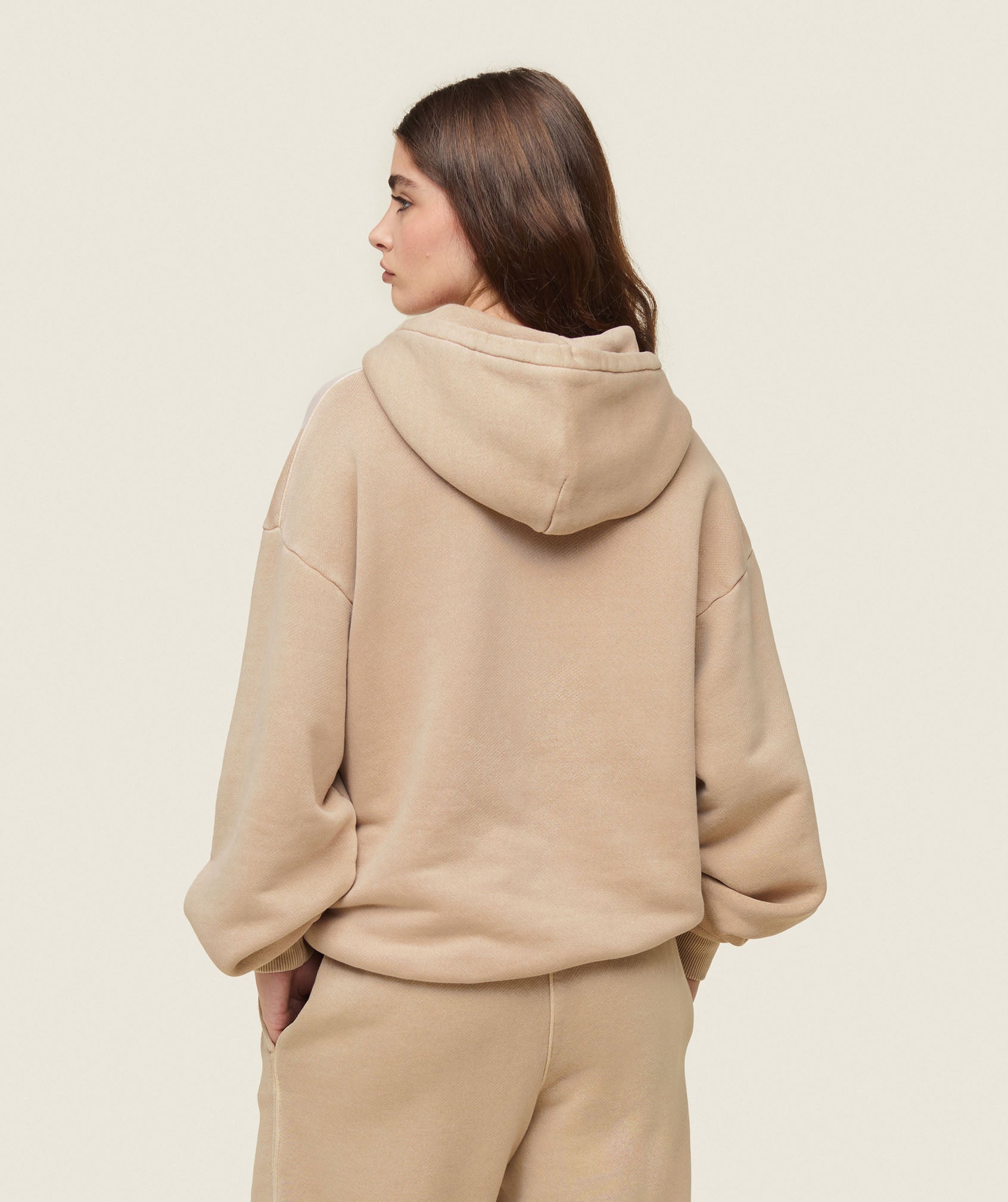 GYMSHARK CozyFit Unisex Premium Hooded Sweatshirt - Warm Beige 